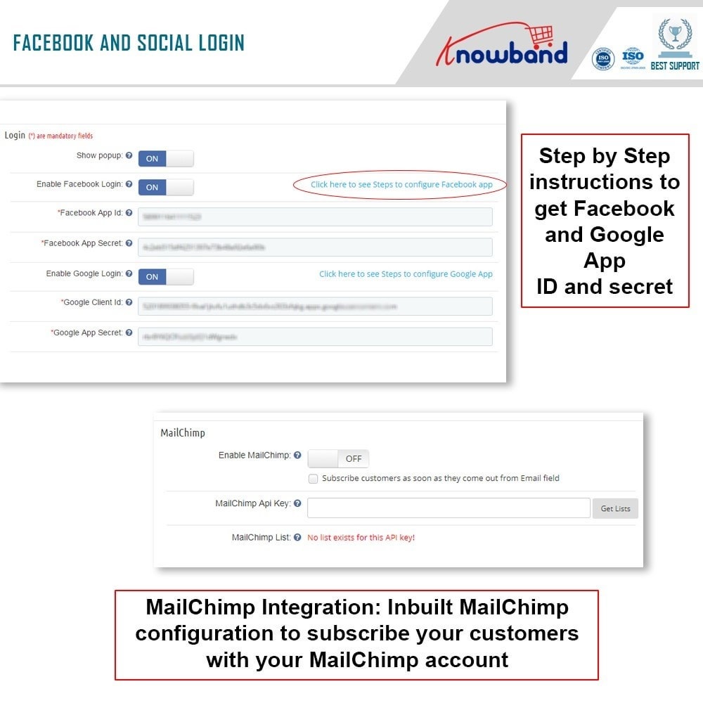 Prestashop One Page Checkout social login