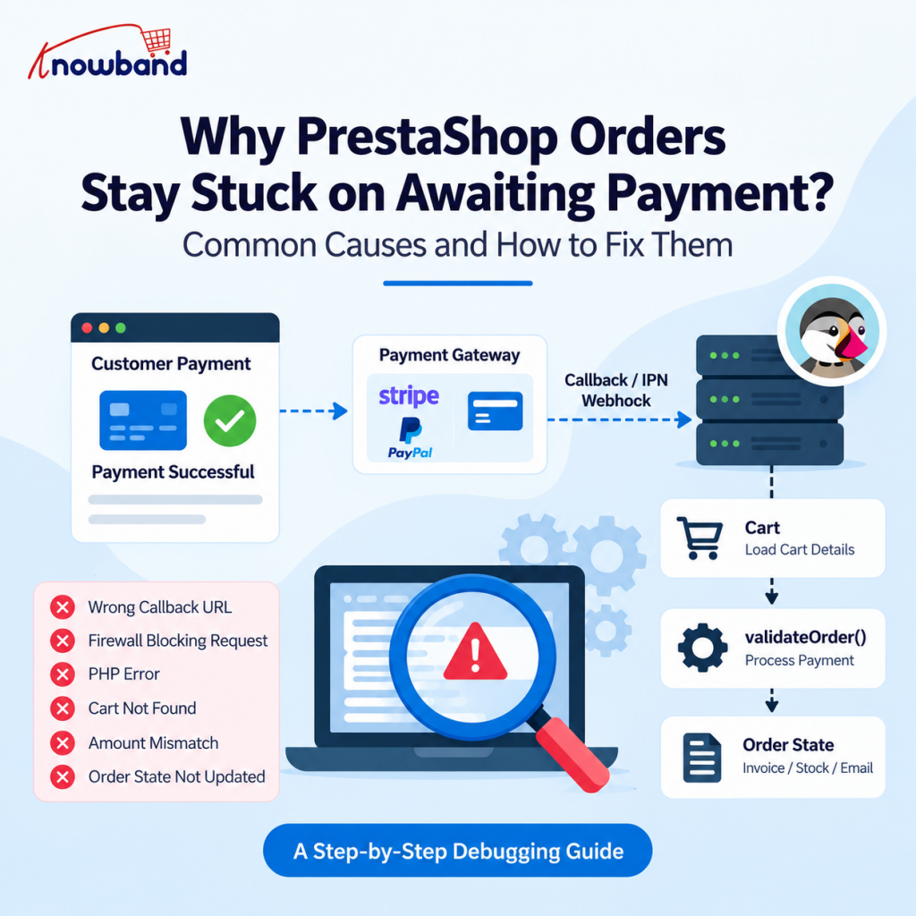 Why a PrestaShop Order Stays Stuck on Awaiting Payment